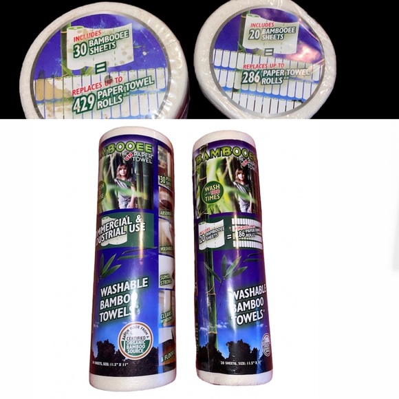 Bambooee Paper Towel
Replacement 30-Sheet Roll + (1) 20 Sheet Roll (Gift) - Picture 1 of 8